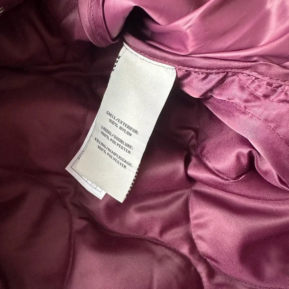 Bagatelle Purple Quilted Lightweight Jacket Snap Front Coat Women’s Medium - Picture 5 of 6